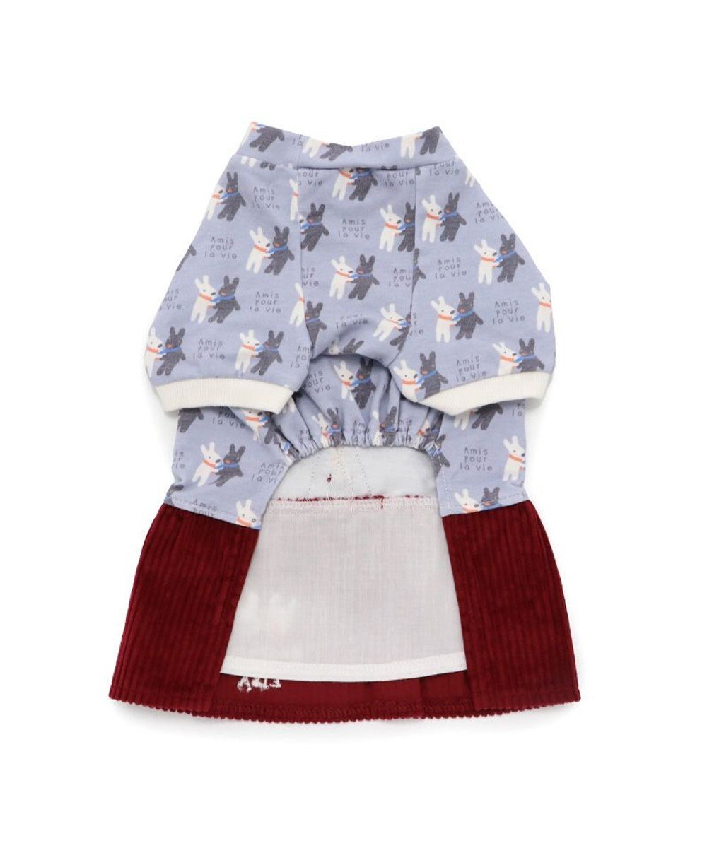 PET PARADISE リサとガスパール リボン つなぎスカート 《であい柄》 小型犬 