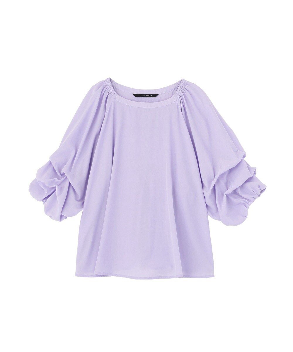 YECCA VECCA ホイップスリーブブラウス 