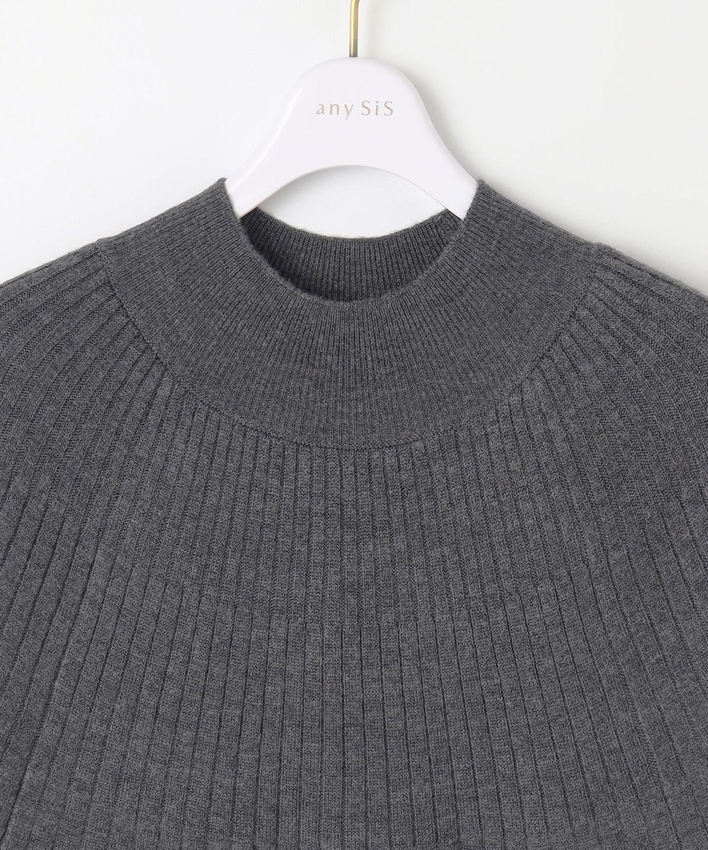 ANY SIS S 【洗える】求心リブニット ワンピース 