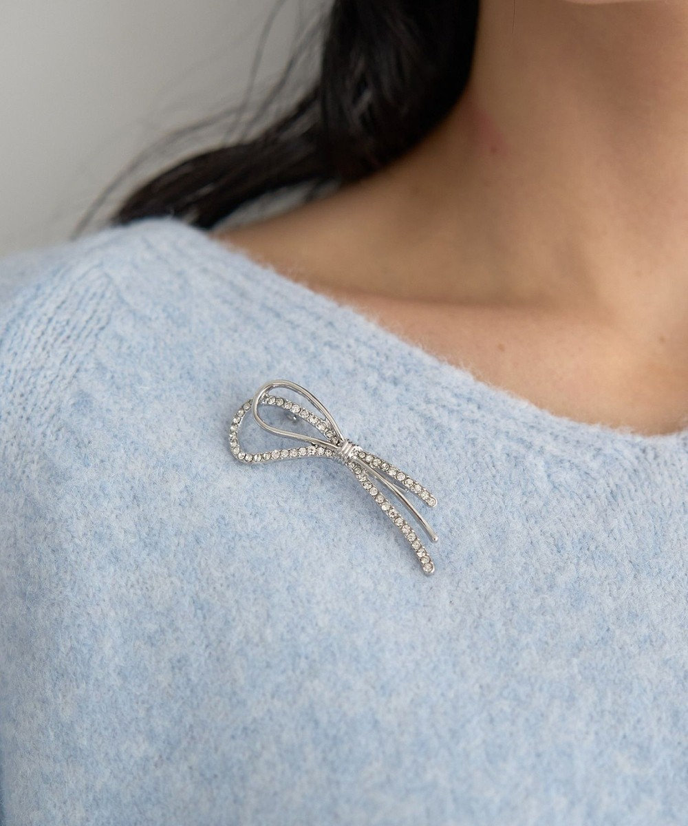 YECCA VECCA ノットリボンブローチ 