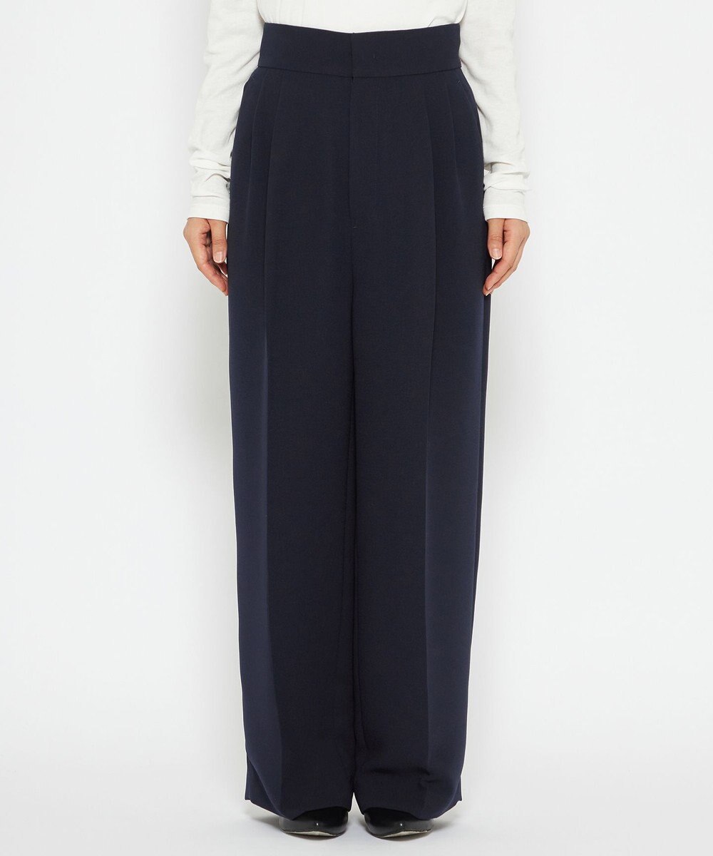 uncrave 【防しわ・洗濯機洗い可】ウォッシャブル ダブルクロス ワイドパンツ（uncrave STANDARD） 