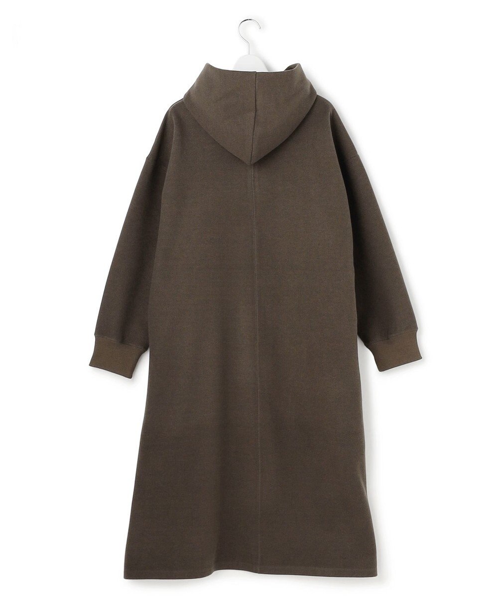 J.PRESS YORK STREET 【WOMEN】ウールライクジャージー フーデットロング ワンピース 