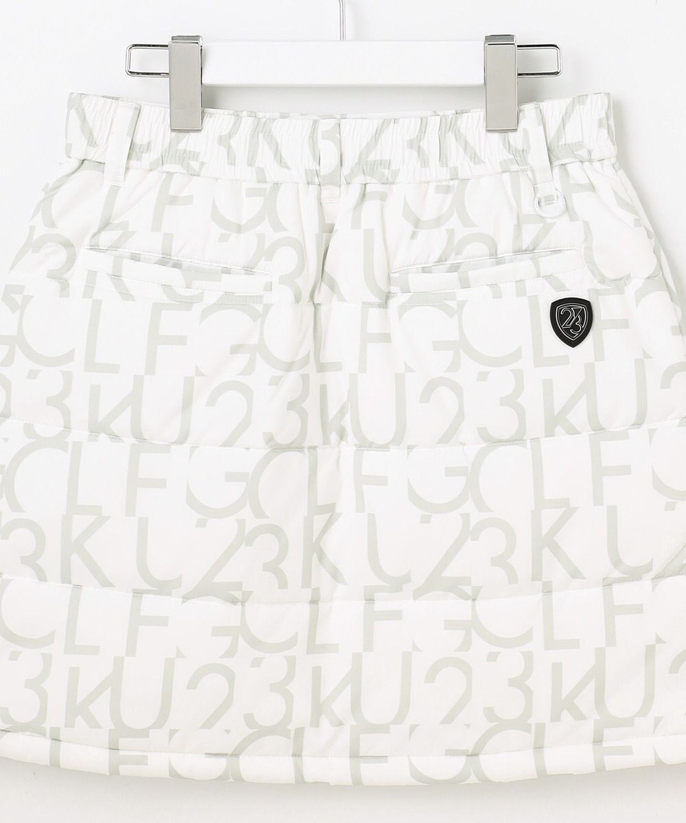 23区GOLF 【WOMEN】中綿ロゴプリントスカート 