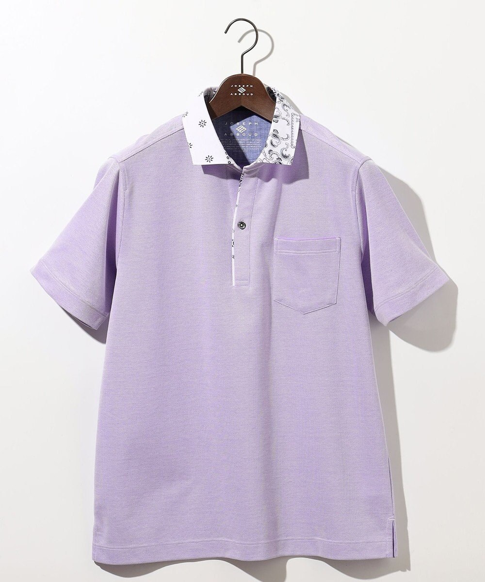 JOSEPH ABBOUD 【愛されて20年！オーガニックコットン使用】 バンダナプリント ダディ ポロシャツ 