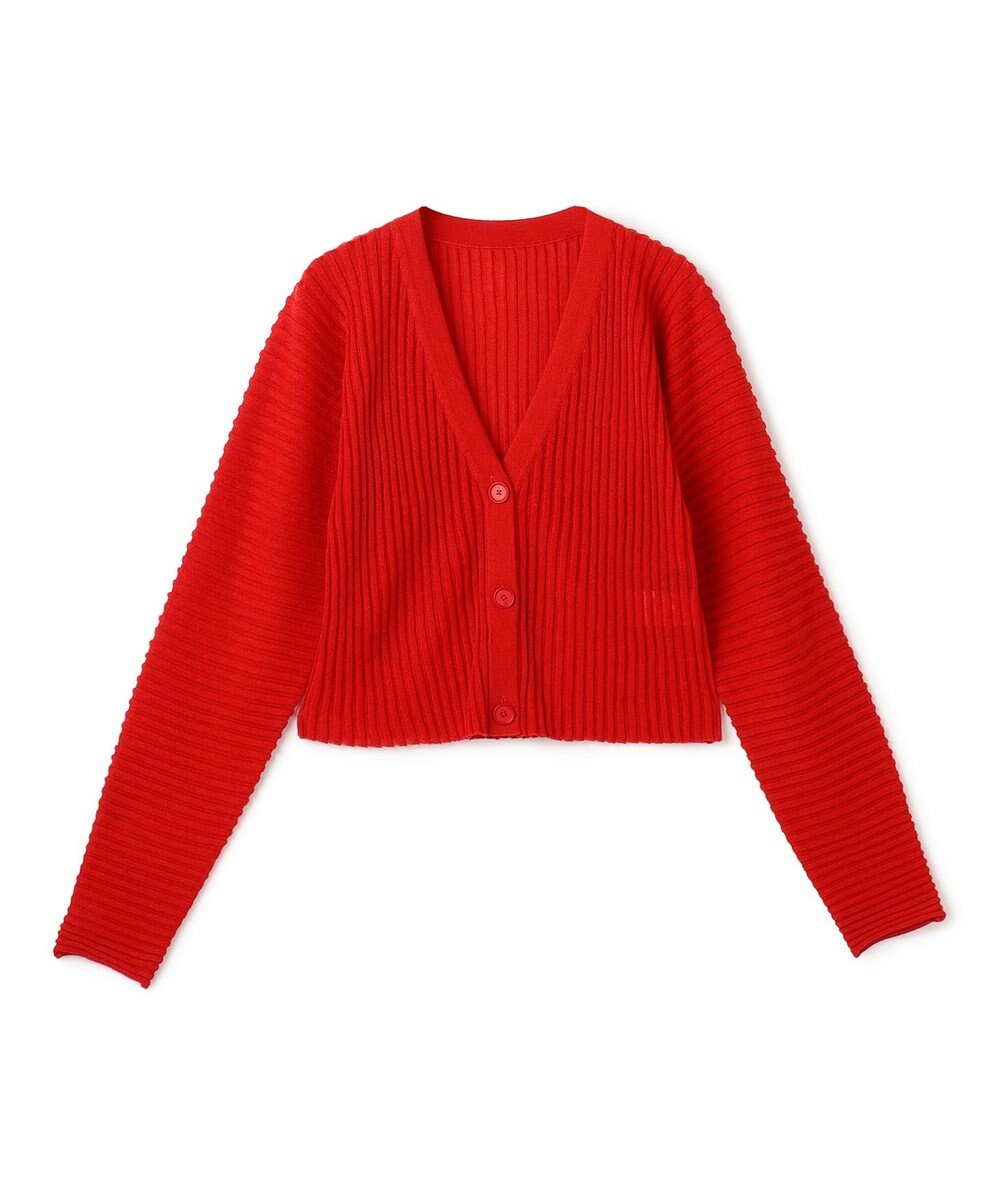 uncrave シアーストライプニット ドルマンカーディガン 