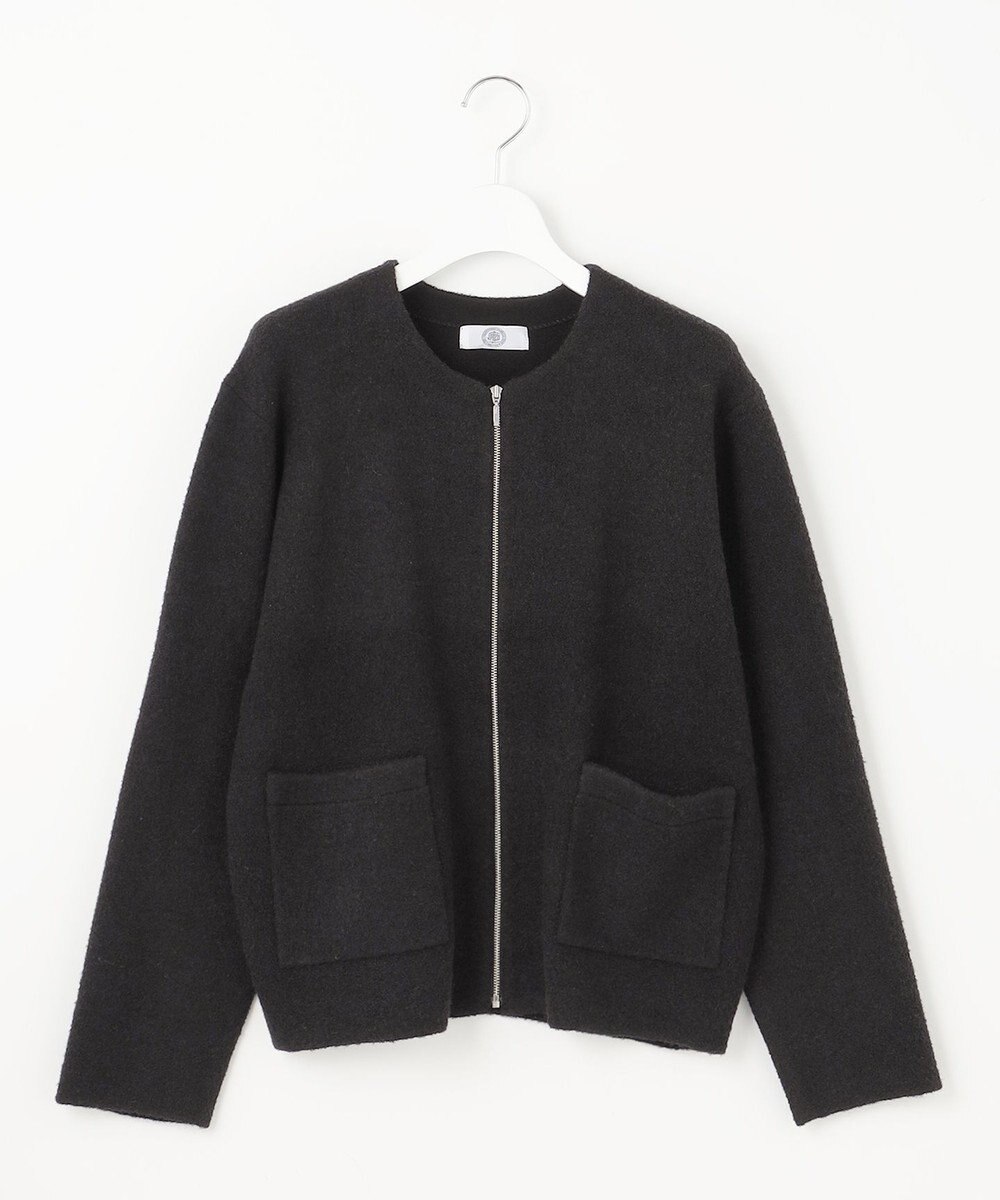 J.PRESS LADIES 【洗える】BOUCLE BLOUSON ニット アウター 