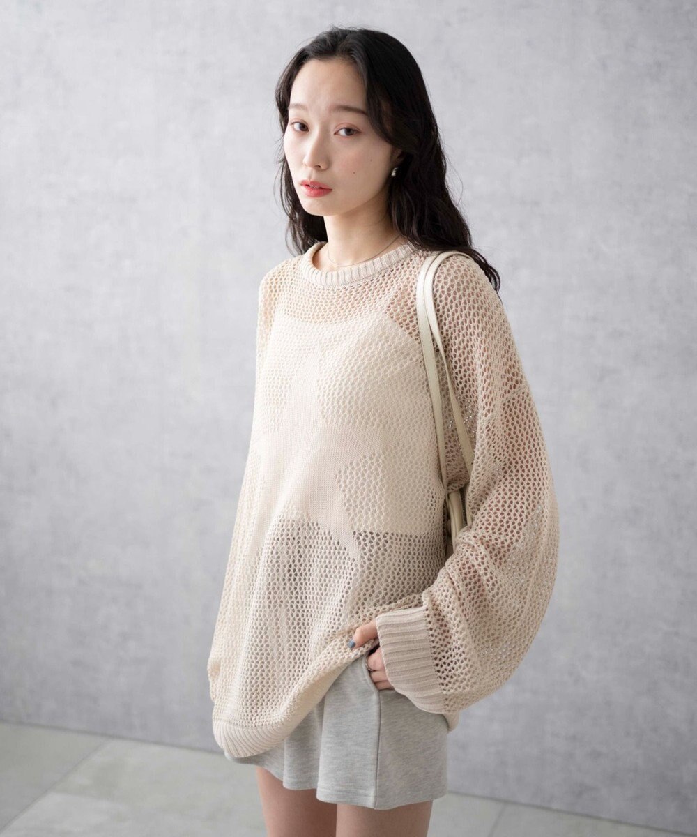 WEGO スターメッシュニットプルオーバー 
