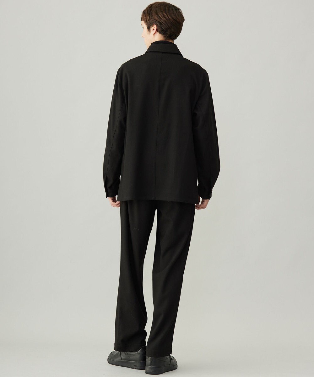 UNFILO MENS 【男女兼用】フラノライク ハーフジップ シャツブルゾン [24年秋冬商品] 