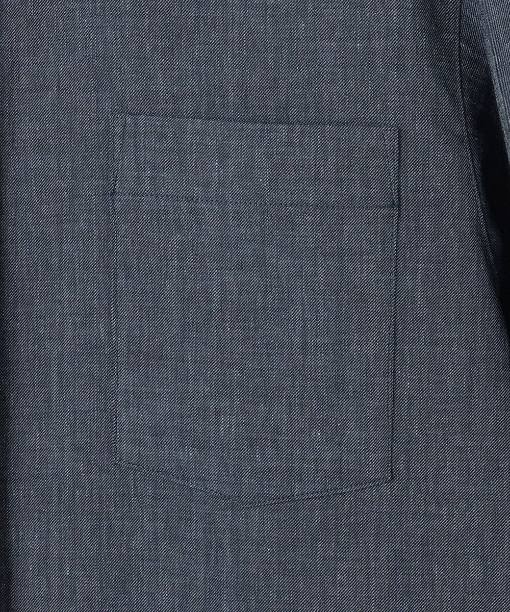 自由区 L 【セットアップ対応】ソフトリネンダンガリー シャツ 