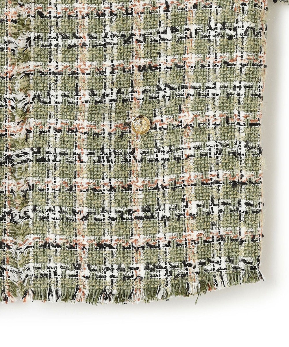 BEIGE， BERYL / ファンシーツイードノーカラージャケット 