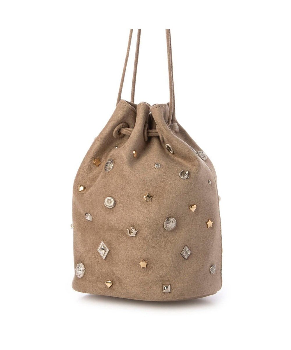 UNBILLION カカトゥ kakatoo / スエード調スタッズドロストバッグ 