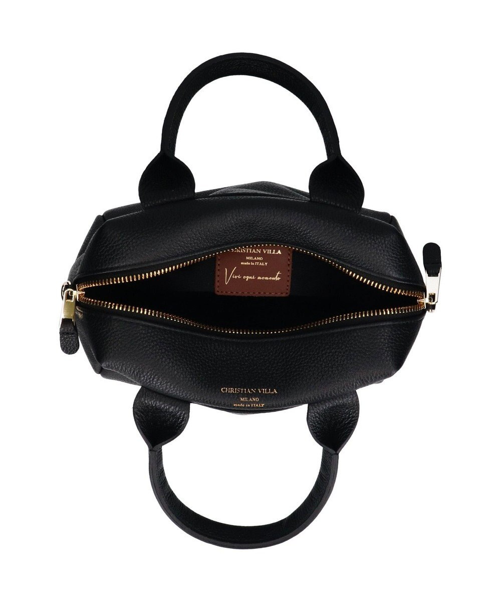 INTER-CHAUSSURES 【CHRISTIAN VILLA】ベーシックレザーハンドバッグ 