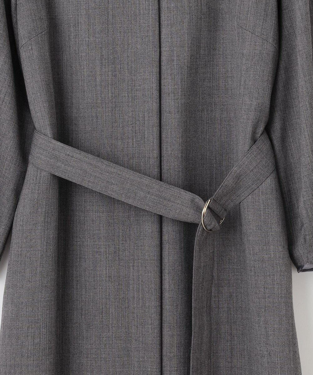 自由区 S 【洗える】ウールミックスストレッチツイル ワンピース 