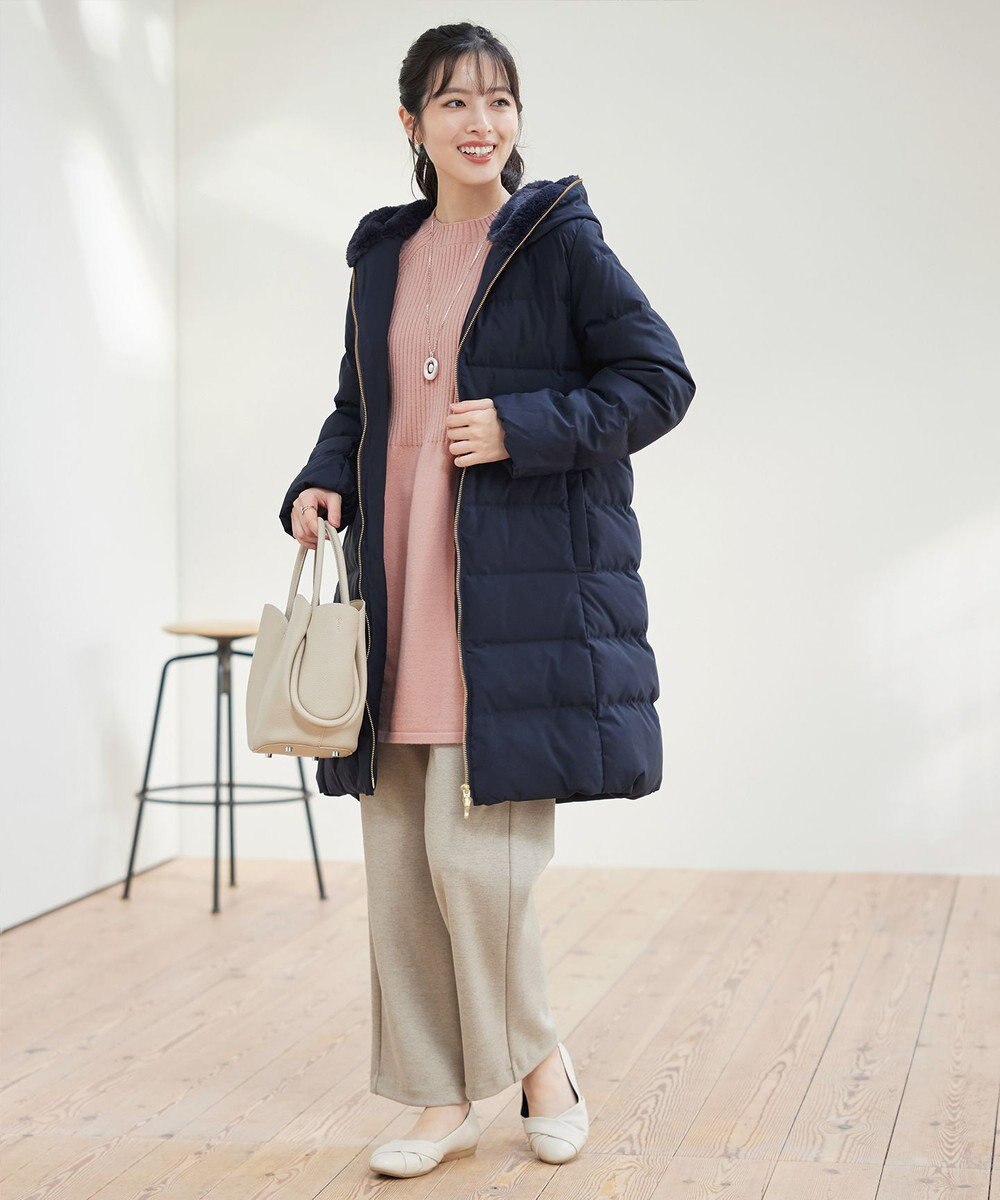 Tiaclasse 【新色追加・洗える】ミドルリブニットチュニック 