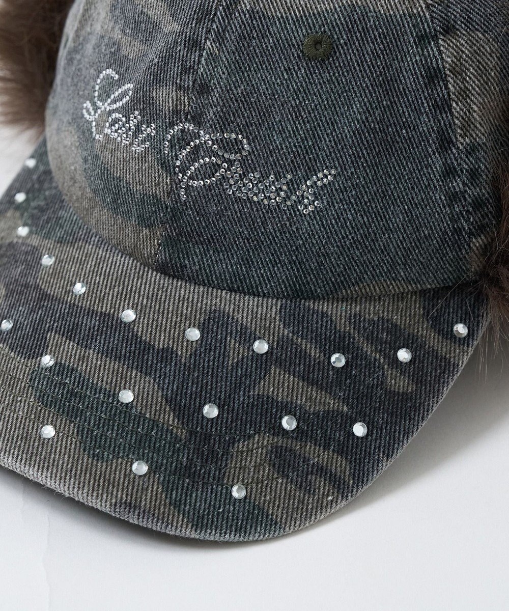 WEGO ラインストーンドッグイヤーキャップ 