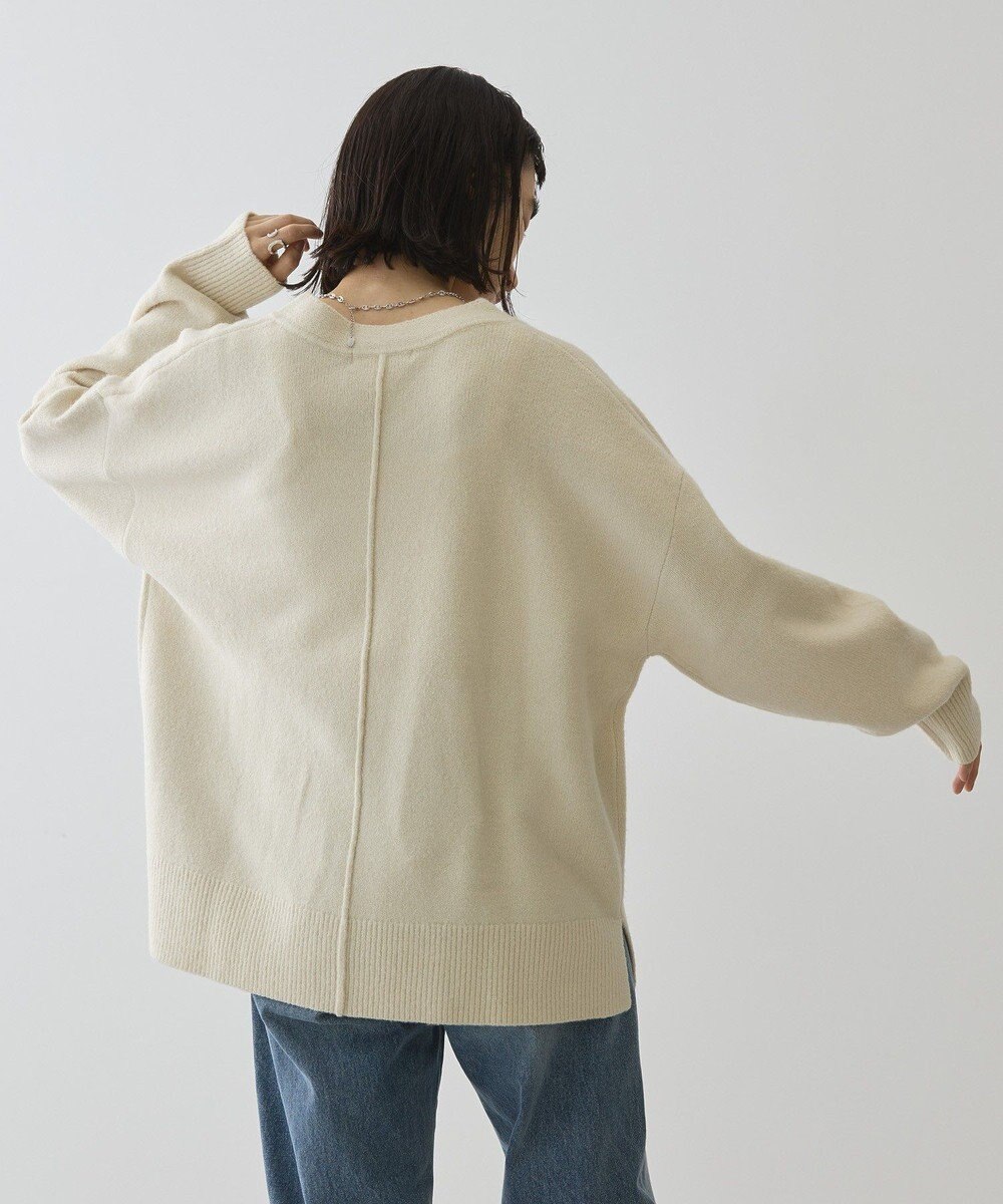 AMERICAN HOLIC カーブネックニットプルオーバー 