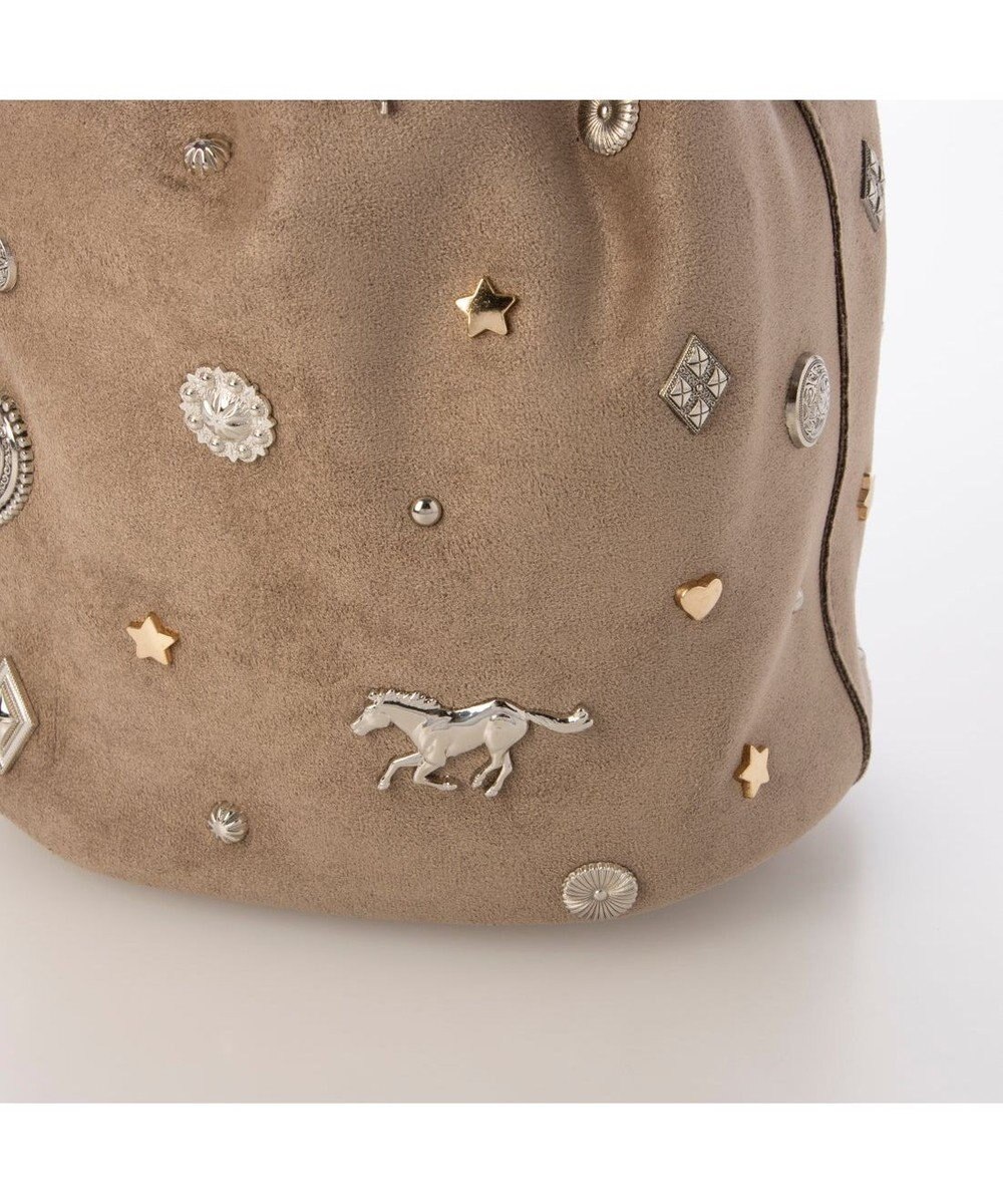 UNBILLION カカトゥ kakatoo / スエード調スタッズドロストバッグ 