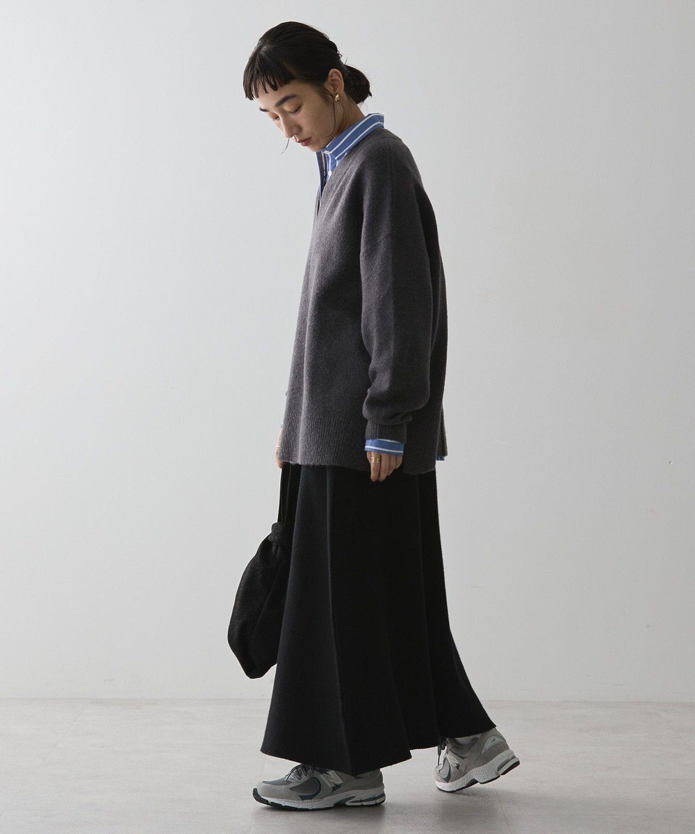 AMERICAN HOLIC カーブネックニットプルオーバー 