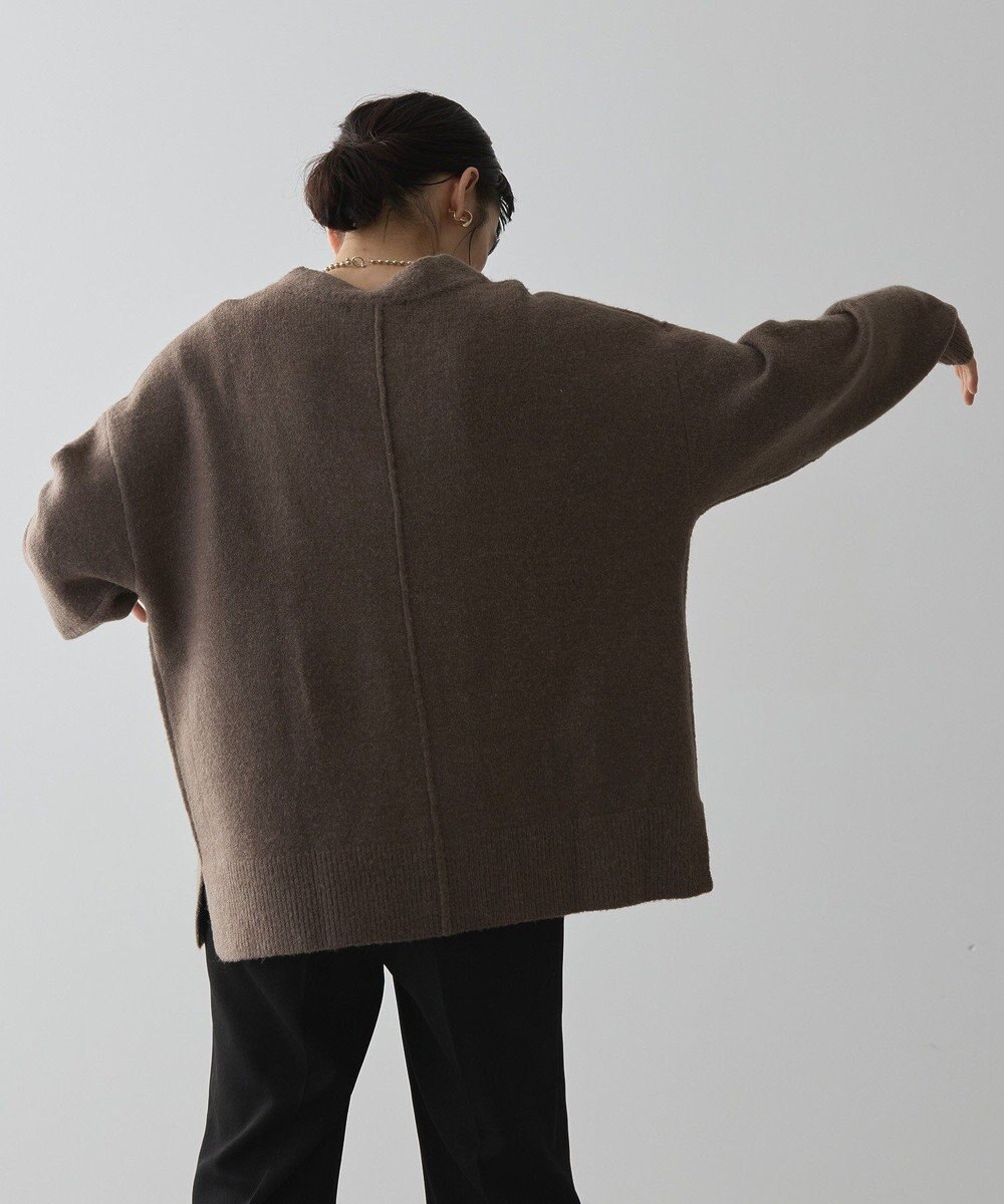 AMERICAN HOLIC カーブネックニットプルオーバー 