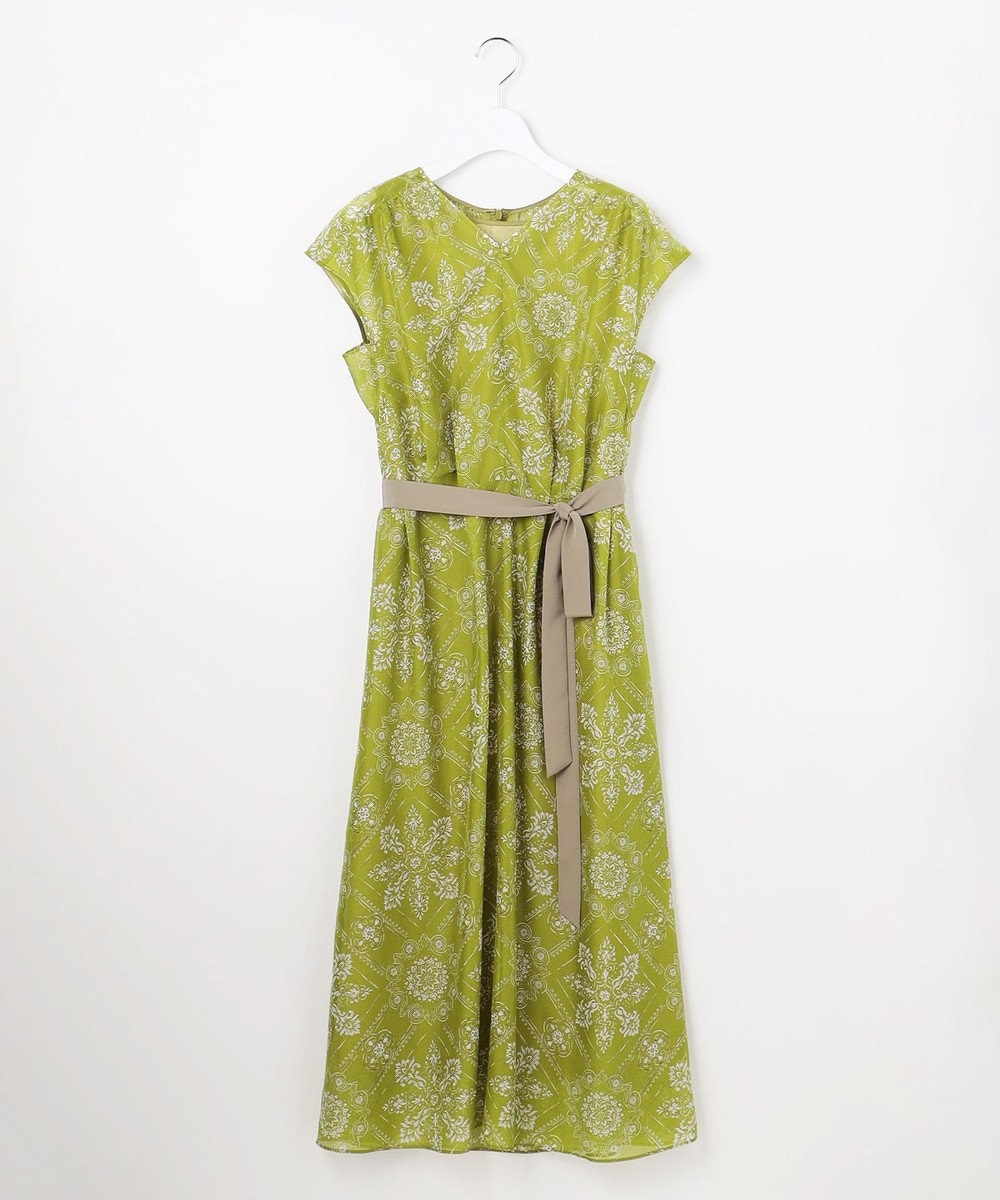 自由区 ロータスタイルプリント ワンピース 