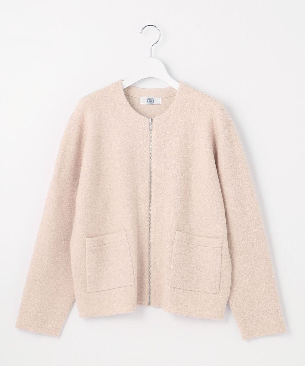 J.PRESS LADIES 【洗える】BOUCLE BLOUSON ニット アウター 