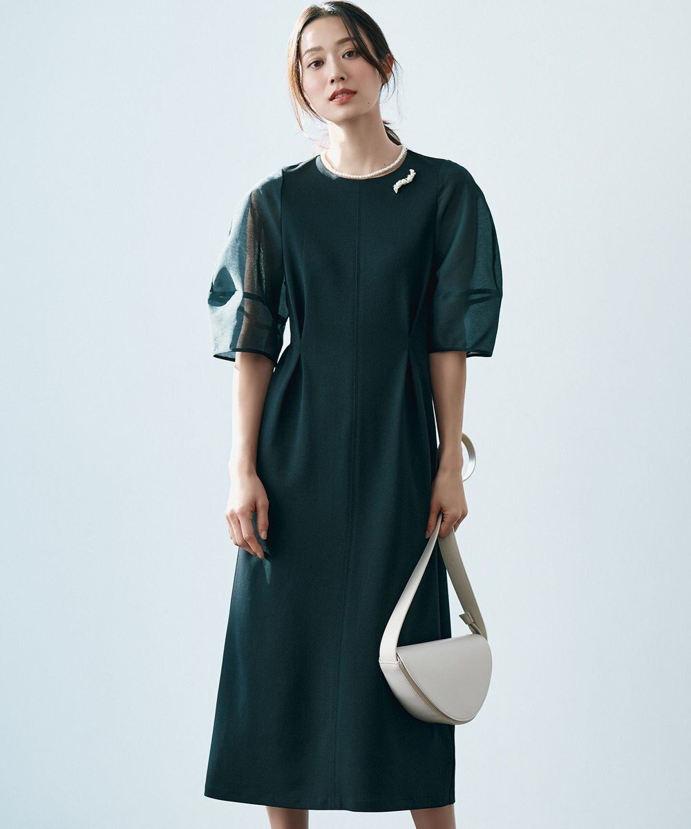 UNFILO 【VERY×UNFILOコラボ】BEAUTY MOVE シアースリーブ ワンピース 