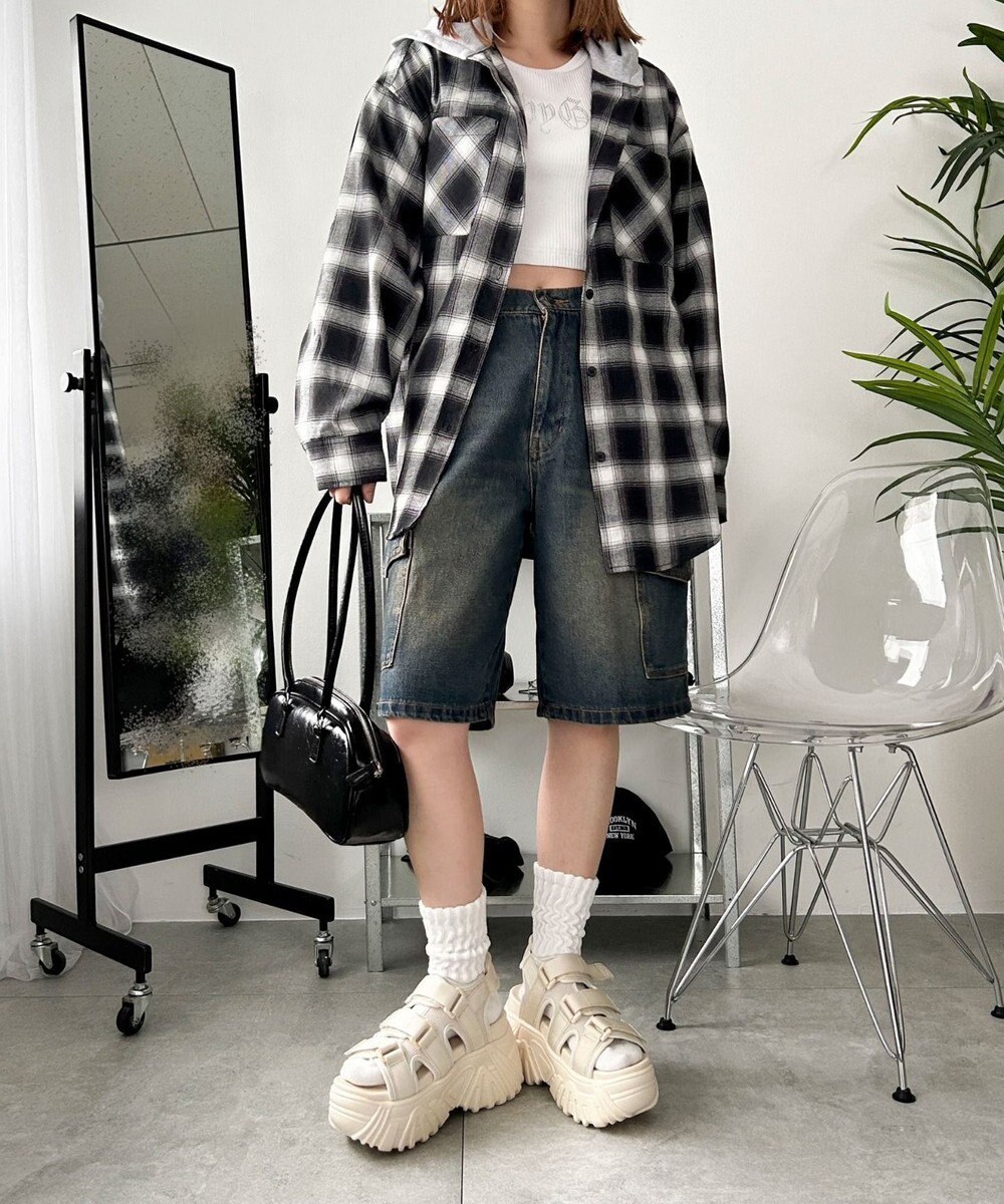 WEGO 厚底ベルトスポーツサンダル 