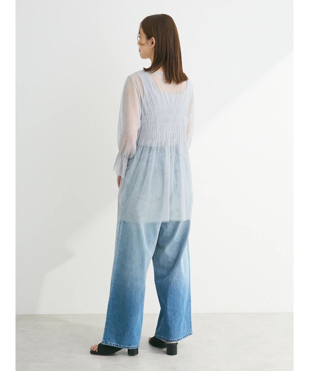 Green Parks チュールシャーリングチュニック 