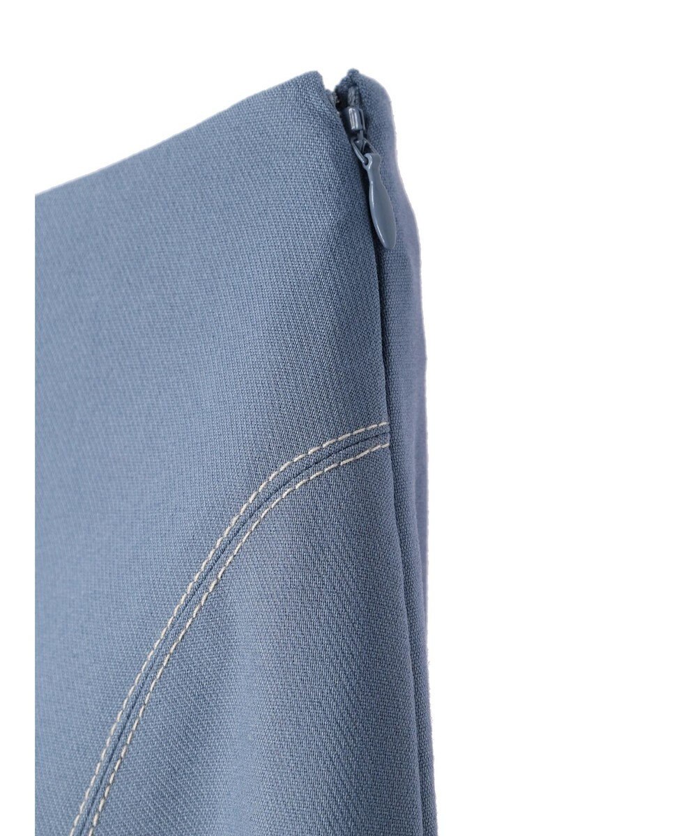 earth music&ecology 配色ステッチパネルフレアスカート 