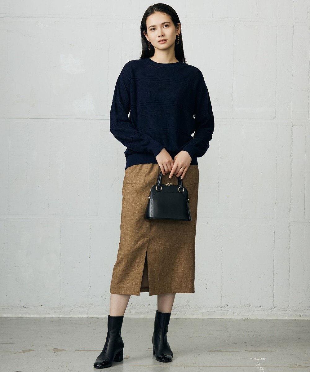 自由区 L ファインコットンウール ニット 