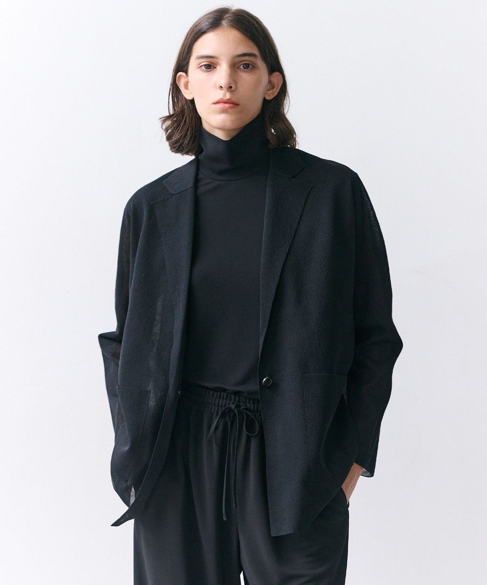 BEIGE， PYRRHOT / シアーコンビ ニットジャケット 