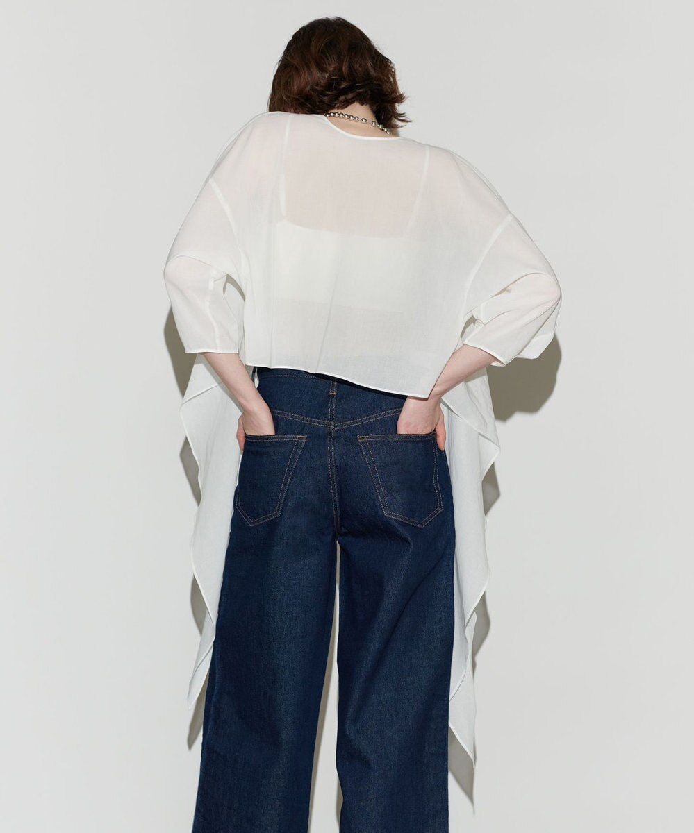 NAVE 【Nave 　洗える】マルチウェイシアーブラウス 