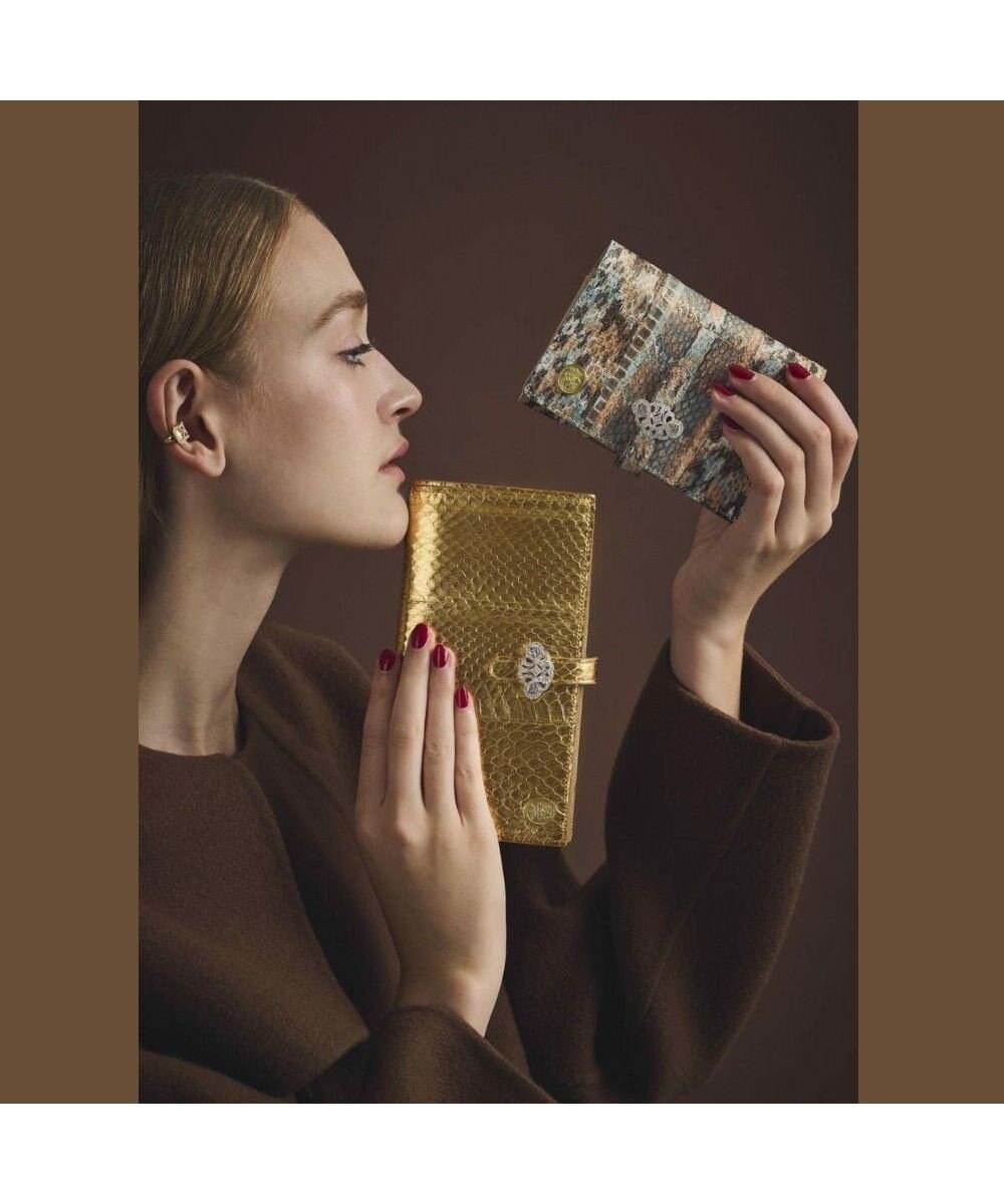 A.D.M.J. 【スネークレザー】アールデコモチーフロングウォレット 