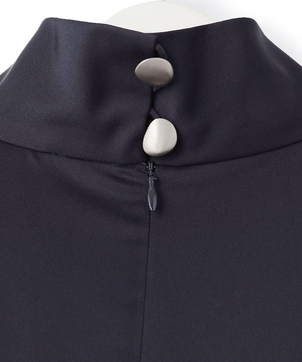 ICB L 【WEB＆一部店舗限定】LightVintageSatin ハイネックワンピース 