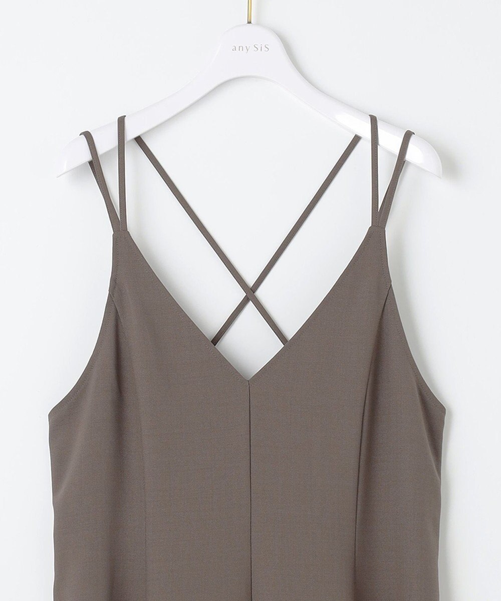 ANY SIS 【洗える】フレアキャミソール ワンピース 