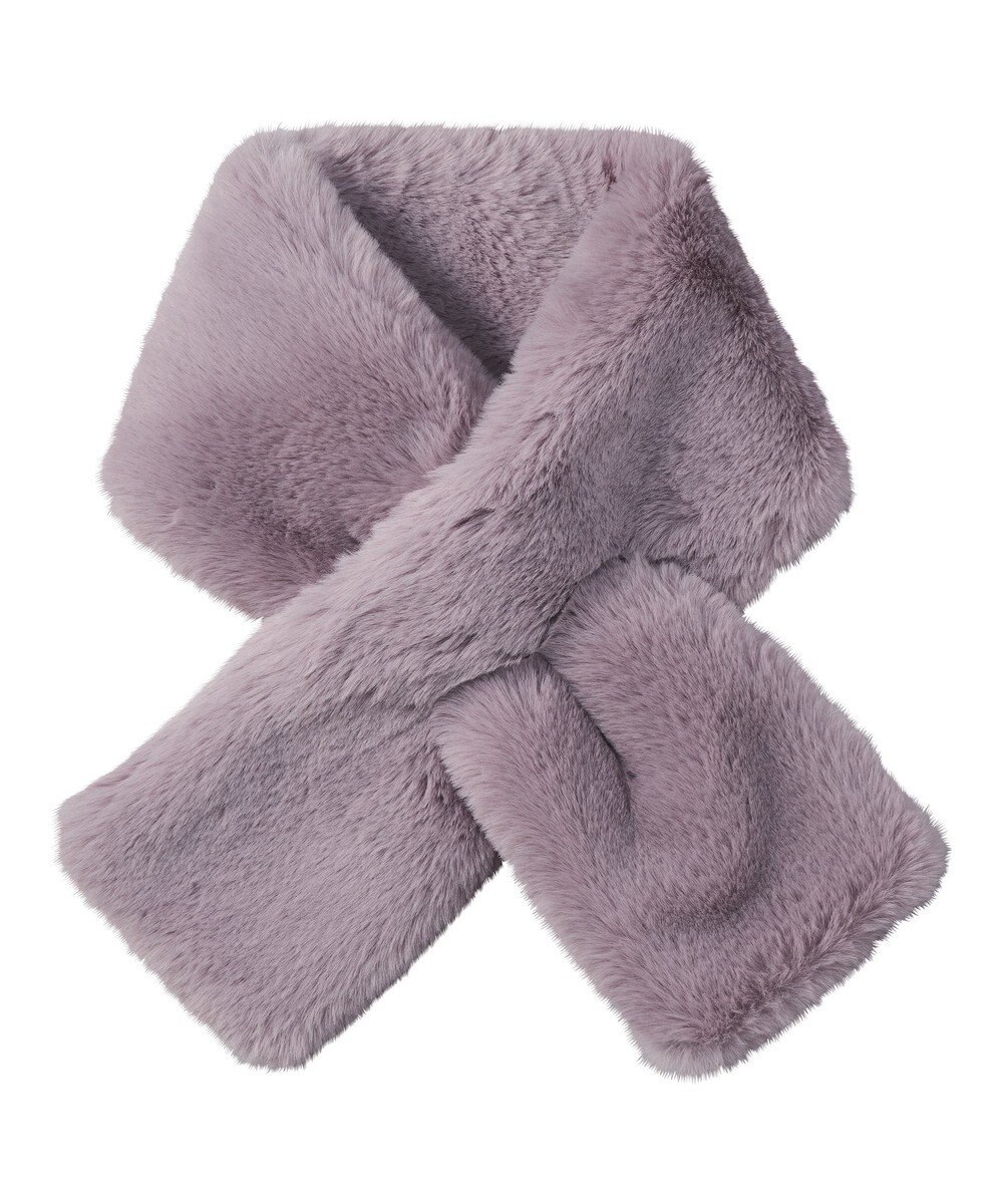 MOONBAT estaa【洗える】ポメラニアンみたいなふわふわフェイクファーマフラー 