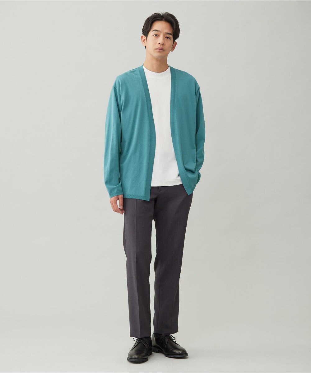 UNFILO MENS 【OCEANS 雑誌・web・YouTube 掲載】WOOL TOUCH 機能美パンツ スリム【東レ開発のウール見え高機能素材】 