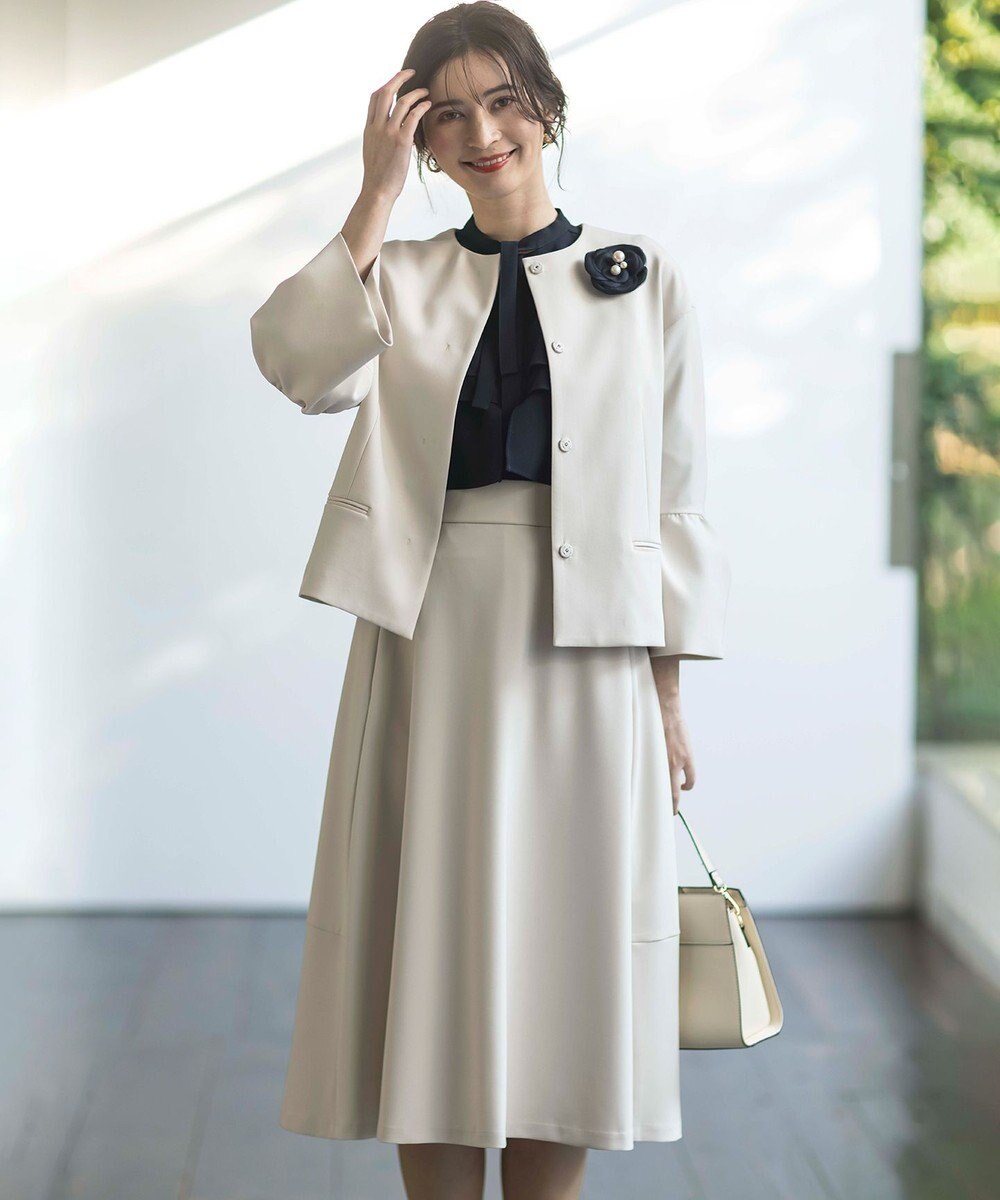 組曲 S 【KUMIKYOKU NAVY】コンフォータブルドレープ ジャケット 