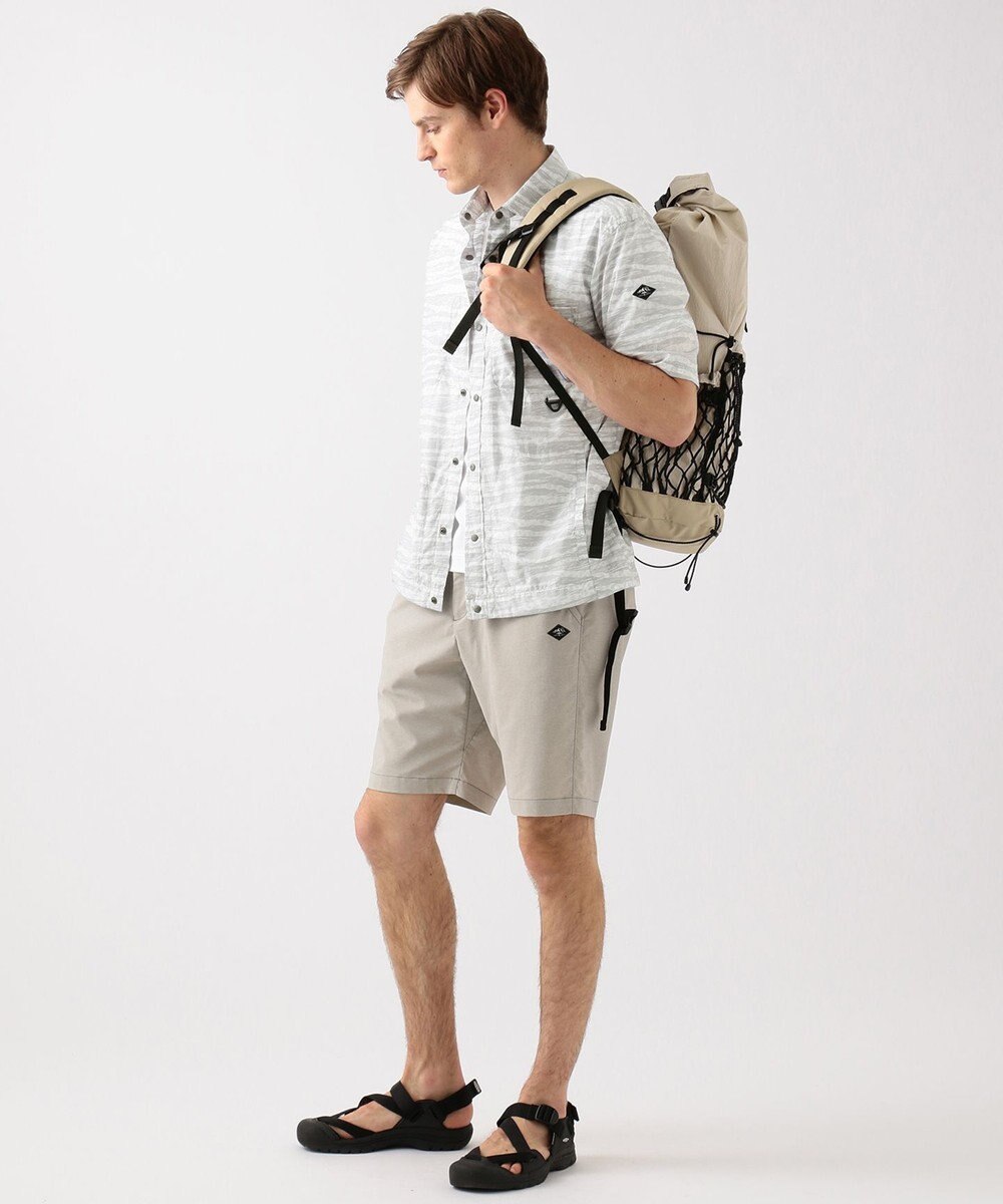 JOSEPH ABBOUD MOUNTAIN エンボスサファリカモ 半袖シャツ 