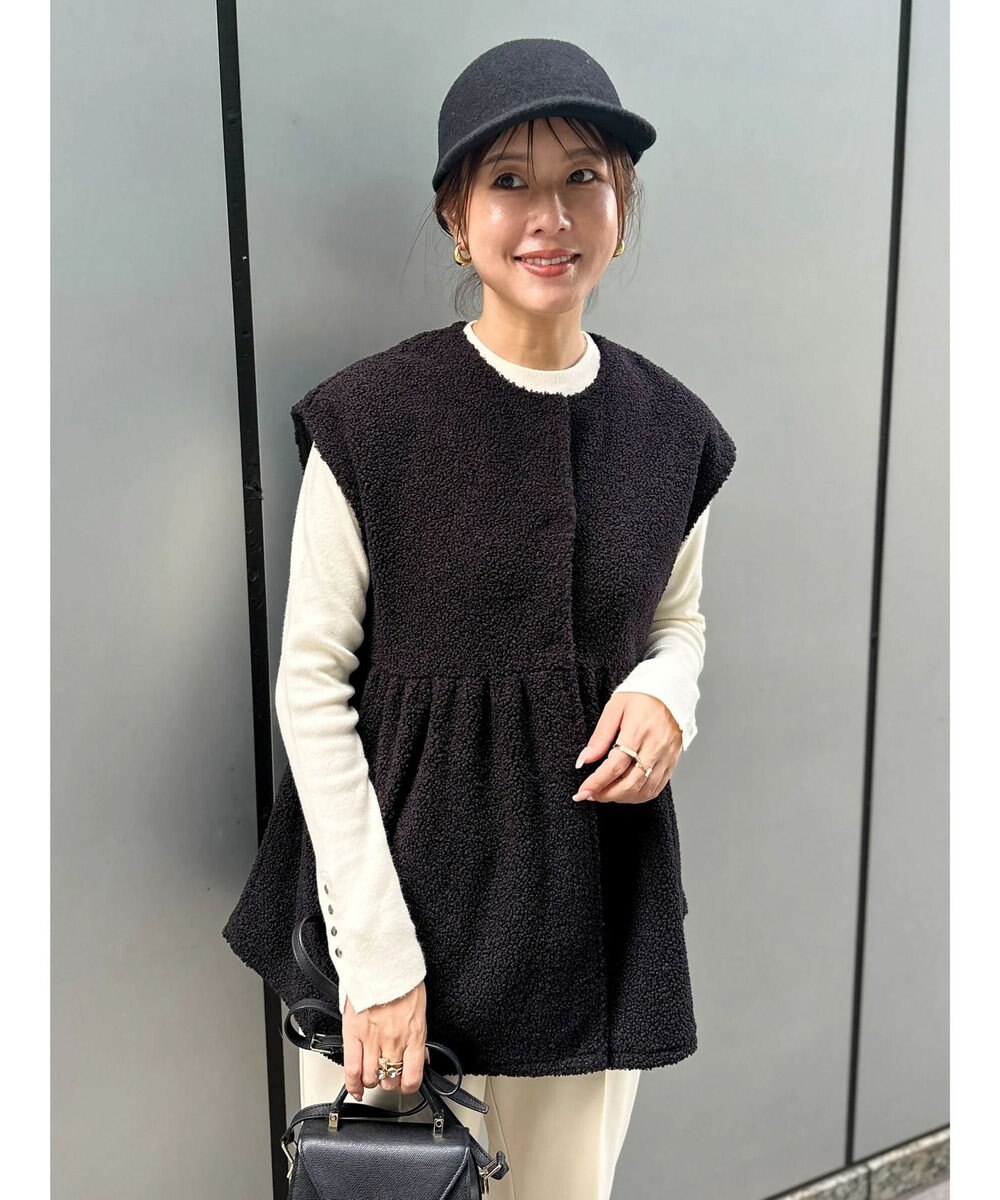 Green Parks フレア裏付きボアベスト 