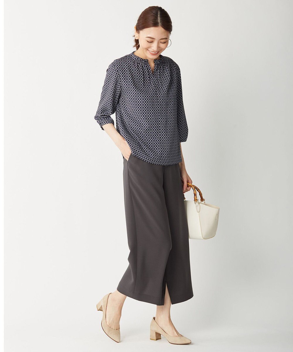 J.PRESS LADIES 【洗える】リラクシオンツイル パンツ 