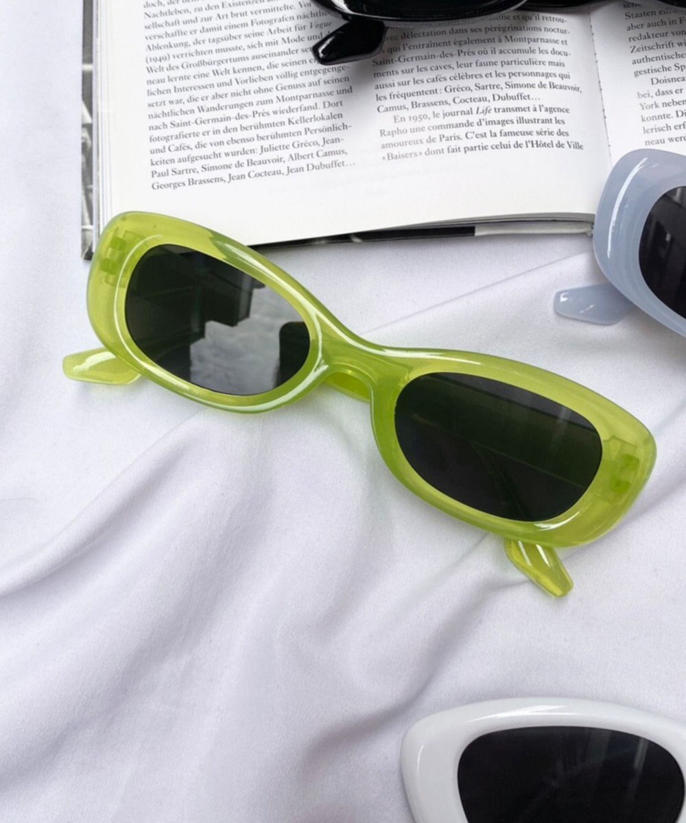 WEGO カラーフレームスリムアイウェア 