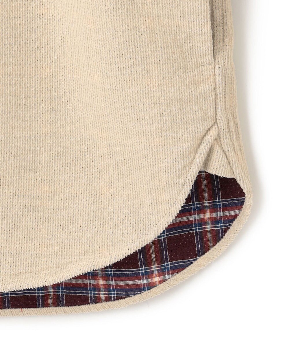 J.PRESS MEN 【KING SIZE】ダブルフェイス キャラメルコール シャツブルゾン 