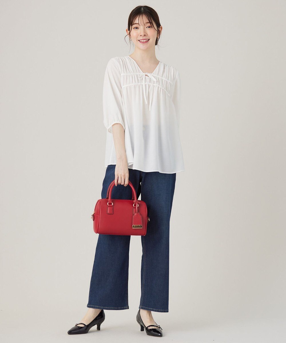 ANY SIS 【洗える】 ギャザーテント ブラウス 