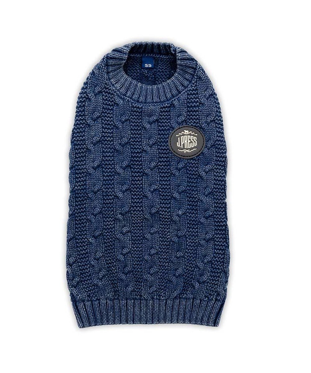 PET PARADISE J.PRESS 綿ケーブルニット 小型犬 