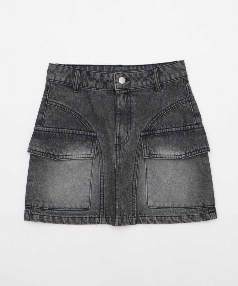 WEGO ヴィンテージウォッシュカーゴミニスカート 