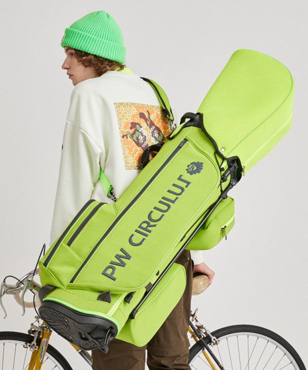 PW CIRCULUS 新作【UNISEX】デタッチャブル キャディバッグ　取っ手付ポーチ・シューズケース付  ゴルフ 