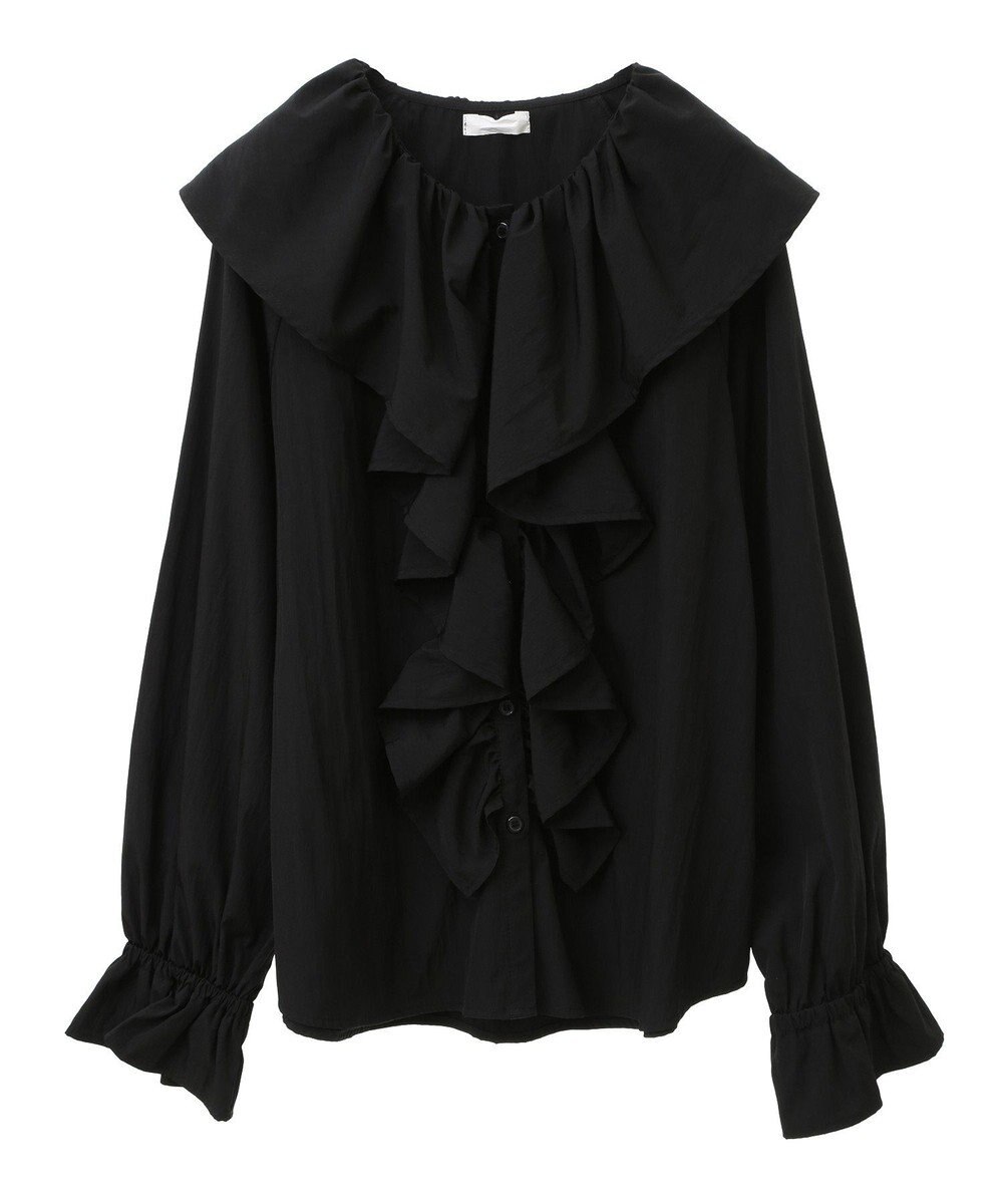 CRAFT STANDARD BOUTIQUE ビッグ襟フリルブラウス 