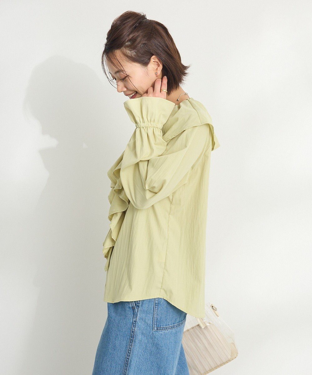 CRAFT STANDARD BOUTIQUE ビッグ襟フリルブラウス 