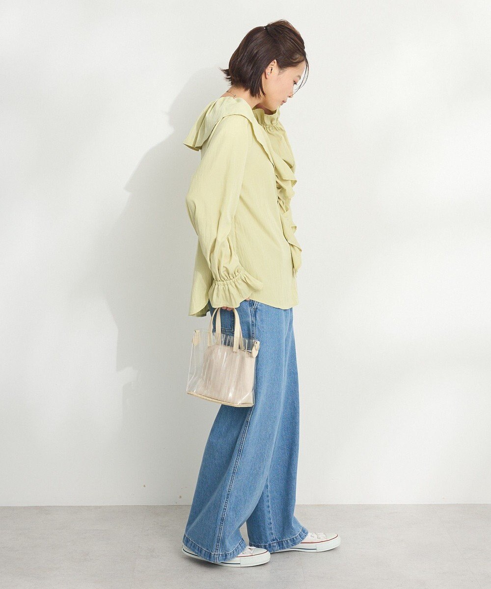 CRAFT STANDARD BOUTIQUE ビッグ襟フリルブラウス 